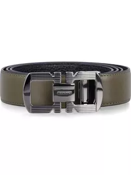 Ремень кожаный Ferragamo, зеленый