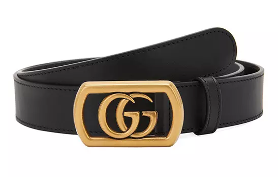 Ремень кожаный Gucci, черный