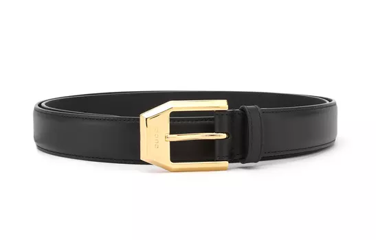 Ремень кожаный Gucci Leather Belts, черный