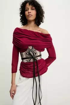 Ремень кожаный Iro, черный