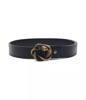 Ремень кожаный Just Cavalli, черный