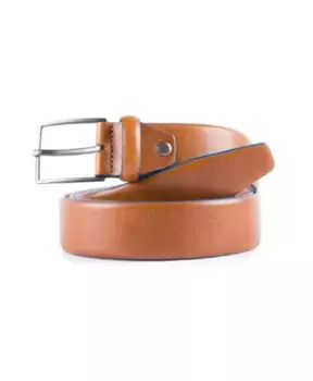 Ремень кожаный квадратный особенный Piquadro, коричневый