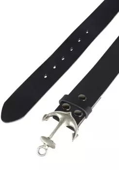 Ремень кожаный LIFEBURG by showroom 019°, со сменной застежкой "Anchor SO19°" Rettungsring By Showroom 019°, синий