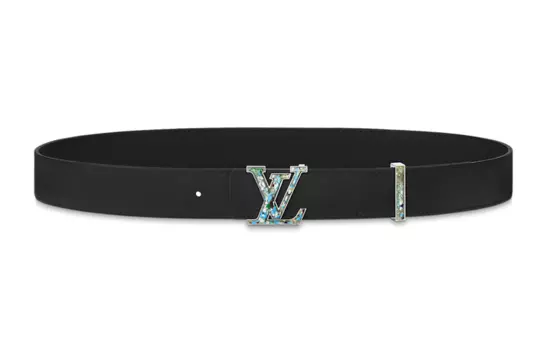 Ремень кожаный Louis Vuitton, черный