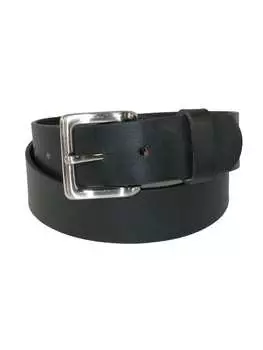 Ремень кожаный мужской CTM со съемной пряжкой, черный