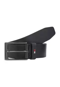Ремень кожаный, пряжка, логотип, мужской TOMMY HILFIGER, цвет Bds Black