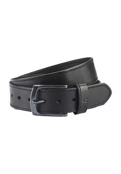 Ремень кожаный, пряжка, мужской camel active, черный