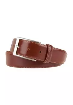 Ремень кожаный, пряжка, мужской DUNMORE, цвет 022cognac