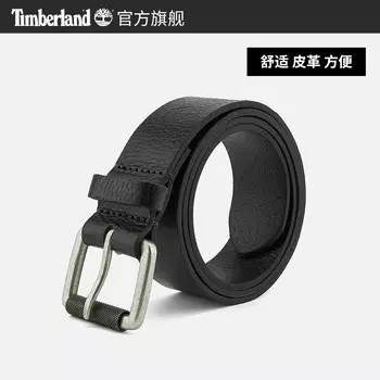 Ремень кожаный Timberland мужской, черный