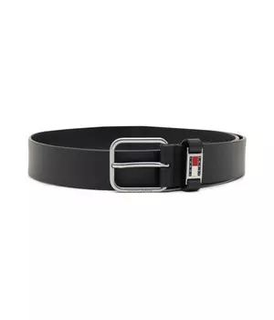 Ремень кожаный Tommy Jeans Scanton 3.5, черный