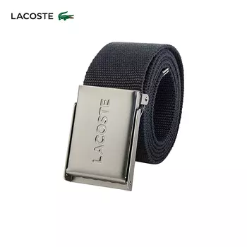 Ремень Lacoste тканевый, серый