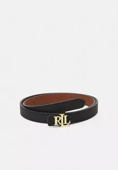 Ремень Lauren Ralph Lauren кожаный, черный