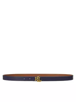 Ремень LAUREN RALPH LAUREN Logo Reversible Embossed Skinny Belt 412959135002, темно-синий