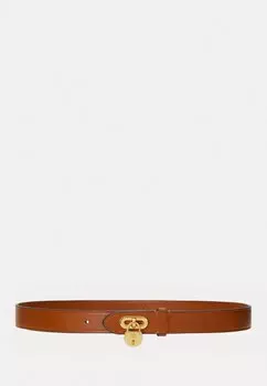 Ремень Lauren Ralph Lauren PADLOCK BELT SKINNY, коричневый