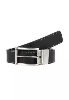 Ремень леща кожаный Ted Baker, черный