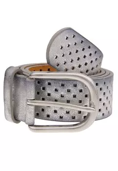Ремень Leslii SQUARE, серебряный
