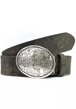 Ремень LIFEBULT by showroom 019°, винтажный вид, натуральная кожа Rettungsring By Showroom 019°, серый