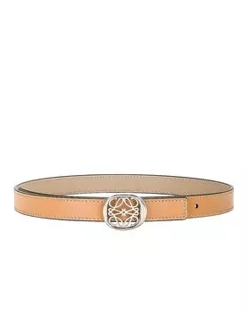 Ремень Loewe Anagram 2cm Reversible Ellipse, цвет Warm Desert, Sand, & Palladium