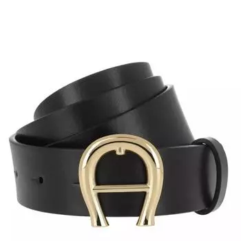 Ремень logo Aigner, черный