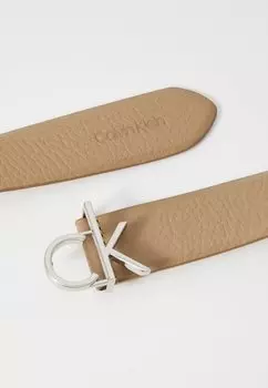 Ремень LOGO BUCKLE BELT Calvin Klein, бежевый