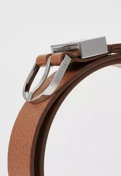 Ремень LOOP THIN ROUND BUCKLE Calvin Klein, коричневый