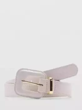 Ремень Mango Dori Textured, кремовый