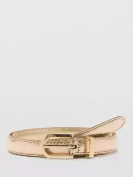 Ремень Mango Meve Metallic, золотой