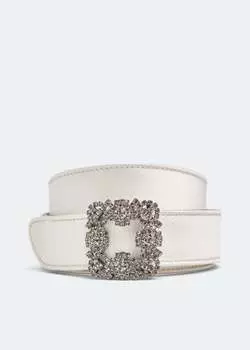 Ремень MANOLO BLAHNIK Hangisi belt, белый