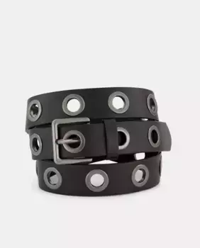 Ремень макси с люверсами Tintoretto, черный