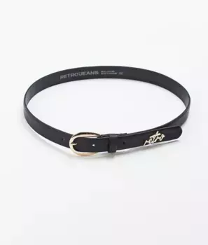 Ремень Mexia кожаный Retro Jeans, черный