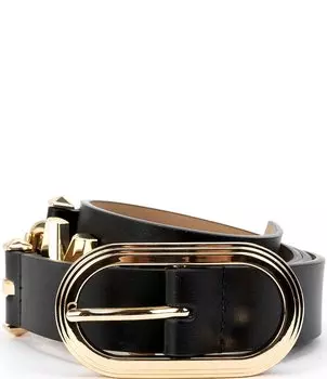 Ремень Michael Kors 28 мм с ампиром, черный