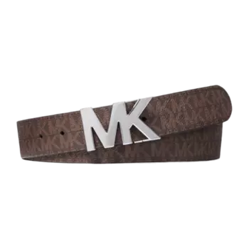 Ремень Michael Kors Reversible Logo Buckle, коричневый/черный