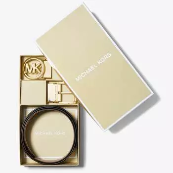 Ремень Michael Michael Kors 4-in-1 Logo Box Set, коричневый