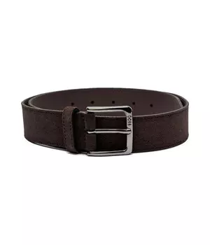 Ремень мужской Boss из натуральной кожи, коричневый