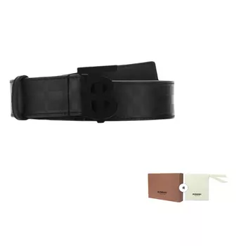 Ремень мужской Burberry с узором, черный