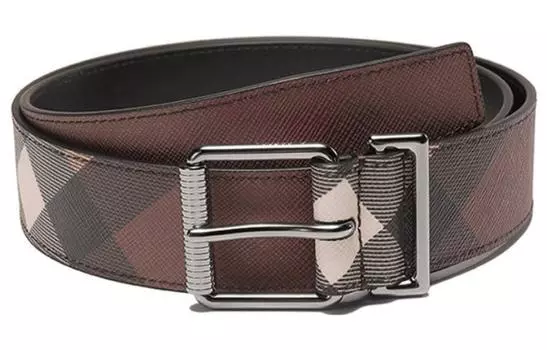 Ремень мужской Burberry, темно-коричневый