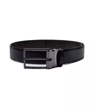 Ремень мужской Calvin Klein двусторонний кожаный, черный