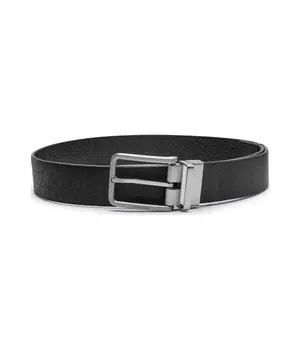 Ремень мужской Calvin Klein двусторонний кожаный, черный