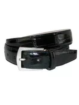 Ремень мужской Crookhorn Davis из американской кожи аллигатора, черный