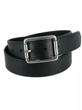 Ремень мужской Crookhorn Davis Newcastle с роликовой пряжкой, черный