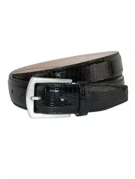 Ремень мужской CrookhornDavis Tejus Lizard, черный