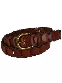 Ремень мужской CTM кожаный, коричневый