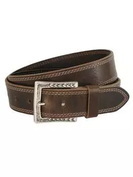 Ремень мужской джинсовый Crookhorn Davis Douglas SoHo с подтяжками, темно-коричневый