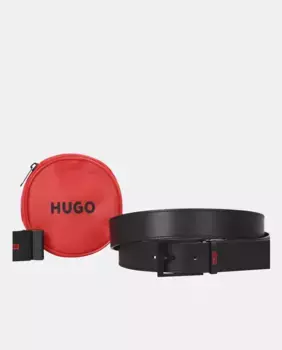 Ремень мужской Hugo, черный