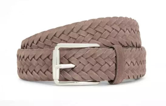 Ремень мужской из коровьей кожи серые, ширина 3,5 см TOD'S
