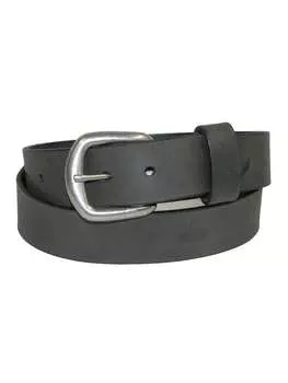 Ремень мужской кожаный Boston со съемной пряжкой, черный