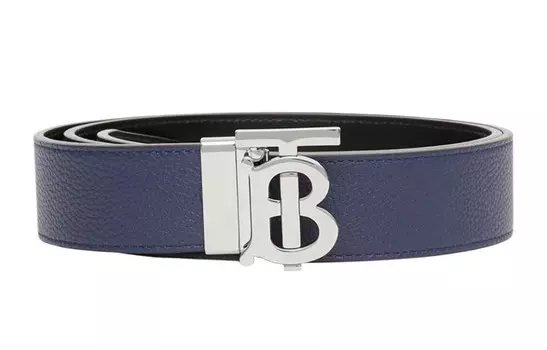 Ремень мужской кожаный Burberry, синий