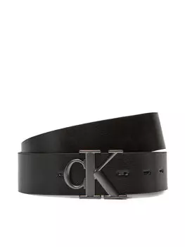 Ремень мужской Monogram Plaque Buckle 35Mm Adj/Rev LV04G7026G Calvin Klein Jeans, черный