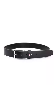 РЕМЕНЬ МУЖСКОЙ, ОДНОЦВЕТНЫЙ, С ЛОГОТИПОМ Tommy Hilfiger, черный