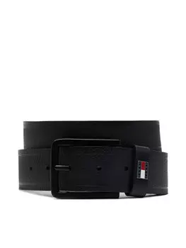Ремень мужской Tjm Elevated Flag Leather 3.5 AM0AM13291 Tommy Jeans, черный